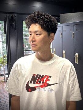 アウル 心斎橋(owl) 【スパイキーショート×ピンパーマ】短髪/メンズカット