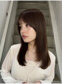 レイヤー/セミロングボブ髪質改善縮毛矯正白髪ぼかしショート
