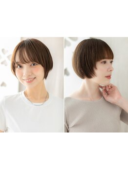 上尾駅西口/ミリ単位の毛先調整で似合うショート&ボブ/朝9:30～/全ク-ポン<選べるトリートメント\1650>無料