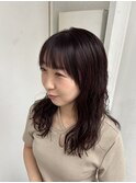 デジタルパーマ・ピンクベージュ