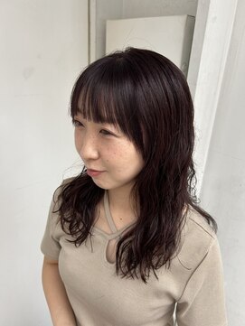 Folk Lore【フォークロア】己斐店 デジタルパーマ・ピンクベージュ