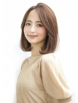 ソレイユ(Soleil)&nbsp;レイヤー/シャギー/くびれミディアム/モテ髪/オフィス/小顔