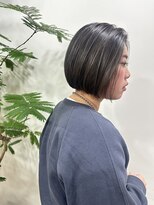 アルボーテルジェ(Art BeAute' ROUGET)&nbsp;ミニボブ/ハイライト/ブリーチ/切りっぱなし/透明感カラー