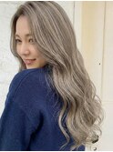 セミロング｜アッシュミルクティー｜ミルクティベージュ