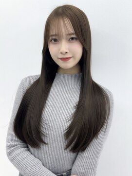 ディスイズ(thisis) 【thisis】オリーブベージュ/韓国風/レイヤーカット