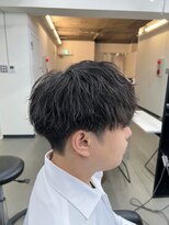 プルーブトウキョウ 渋谷(PROVE TOKYO)&nbsp;爽やか無造作ビジネスツーブロックツイストスパイラルパーマ