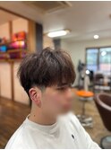 前下がりショートマッシュ×ツーブロック