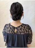 【ヘアセット】綺麗めシニョン