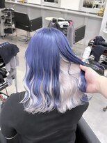 シェイロ(Cielro) ネイビーブルー×インナーカラーホワイトカラー