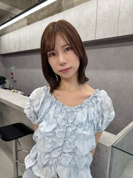 SSAW 透明感ベージュ×レイヤーボブ