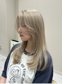 2回ブリーチでつくるホワイトベージュ