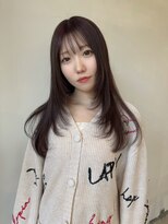 イル(ill)&nbsp;レイヤーカット ロング ベージュカラー ブラウンカラー 大須