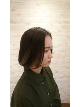 フラット(flat) 【大人テイストボブ】×【ダークトーン】