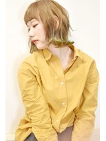 レーベル(LABEL)&nbsp;【LABEL】極細ハイライトで叶えるベージュ&クリアグリーン