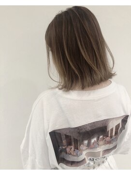 ユーフォリア 青山(Euphoria) 【Euphoria】ハイライトグラデ×切りっぱなしボブ