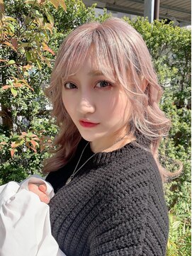 フラミューム たまプラーザ(flammeum) カールレイヤー×パールピンク【フラミュームたまプラーザ】