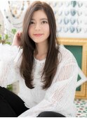 アシンメトリーアッシュブラック小顔ロングc5川口20代30代40代