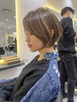 バンプ ギンザ(BUMP GINZA)&nbsp;くびれショート/マロンブラウン/大人ショートボブ／山口