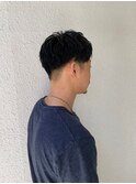 ツーブロック　ビジネスショート　束感