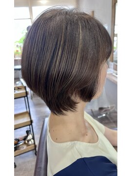 美容室 ラ・クープ 脱白髪染め大人ハイライト