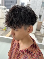 ラヴィズム 名駅店(LUVISM) メンズマッシュツイストスパイラルパーマ波巻きパーマ刈り上げ