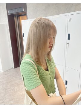 リミットバイアフィナー 大宮店(limit by Afinar) ブリーチ2回ミルクティーカラー