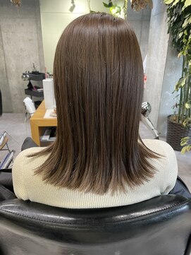 シェル 吉祥寺(shell) グレージュカラー/ボブウルフ/黒髪/ココアベージュ