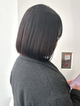 ロンド 表参道店(Lond) 切りっぱなしボブ 韓国ボブ タッセルボブ 美髪 表参道