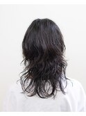 パーマウルフ#ケアパーマ#ウルフ＃簡単スタイリング#豊橋#豊川