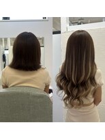 ハイエクステンション 京都駅前店(Hi-Extension) 秋ベージュハイライト ★ mao_125