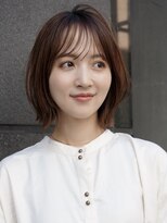 ガーデン オオタカノモリ(garden otakanomori)&nbsp;大人の柔らか外ハネくびれレイヤーボブ×シースルーバング