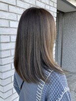 オーガニックエコ 川越(organic+eco)&nbsp;30代40代大人かっこいいホワイトベージュハイライト×ミディ