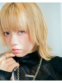 ホワイトブロンドウルフボブ［新さっぽろ］