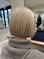 カナモロカ(CANAMO ROCA)&nbsp;ミニボブ／切っぱなしボブ/ミルクティーベージュ/勝元未夢