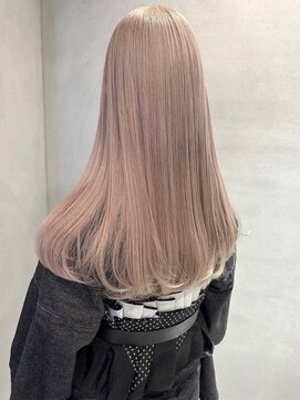 ペレ 梅田(PELE) くびれヘア/アプリコットオレンジ/ハイライトカラー/梅田