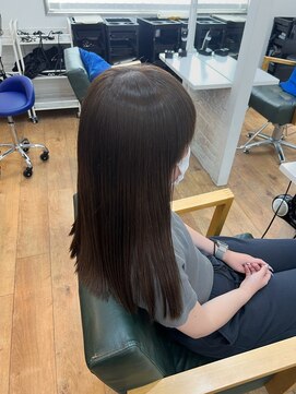 ハビット (habitt) 赤みを消したブラウン/ブリーチ無しのダブルカラー