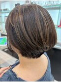白髪ぼかしハイライト
