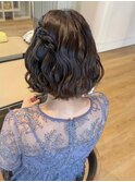 ボブヘア ロブヘア ハーフアップ