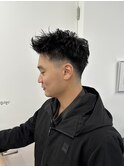 メンズスパイキーショートヘッドスパテーパーフェード札幌大通