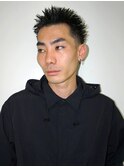メンズカットアップバングスパイキーショート