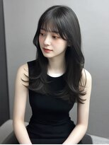 レア 新越谷(LEA)&nbsp;艶感ストレートレイヤー × ブラック