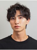 サイドパート爽やかパーマ
