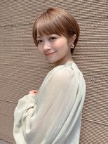 ガーデンヨコハマ(GARDEN YOKOHAMA)&nbsp;丸みショート　ワイドバング　ベージュブラウン　20代30代40代