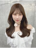 オリーブベージュ　柔らかカラー　ブリーチなし