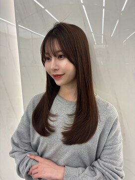 コア プラス 立川(COA PLUS) 透明感カラー髪質改善ダブルカラー韓国レイヤーカット前髪顔周り
