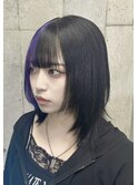 ミルクティーブロンドニュアンスウルフワンホンレイヤー渋谷