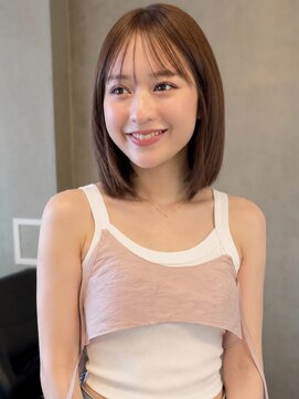 コート 青山(Cote) 美髪大人ボブ内巻きボブまとまるボブ艶グレージュココア