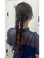 スタイル 横浜(STYLE)&nbsp;結婚式お呼ばれヘアセット／ツイン編みおろし/横浜駅