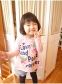 子供レディースふんわりボブ