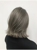 透け感ミルクティーグレージュ×ナチュラルワンカール